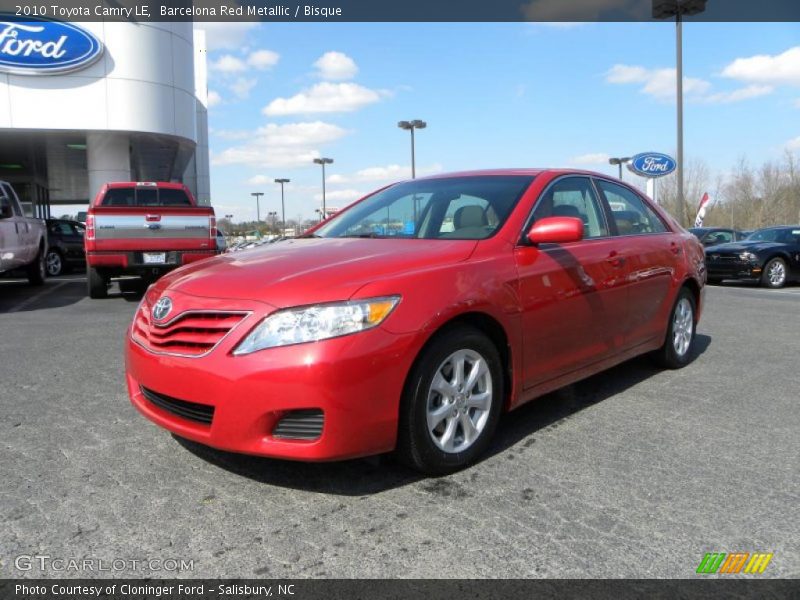 Barcelona Red Metallic / Bisque 2010 Toyota Camry LE