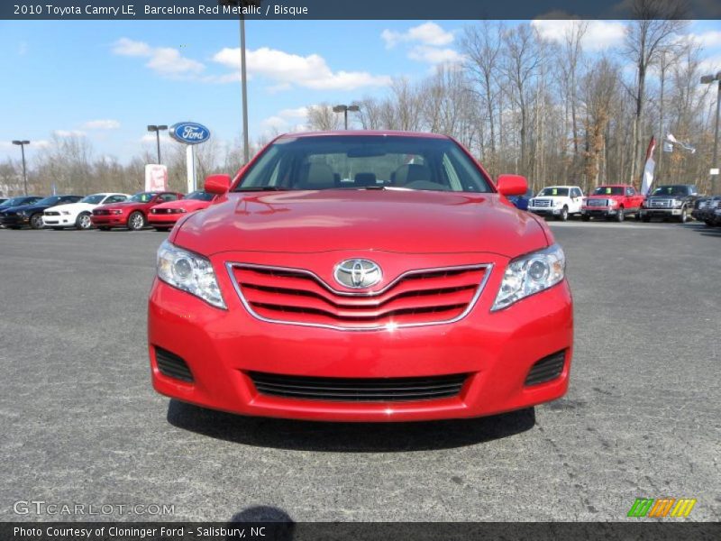 Barcelona Red Metallic / Bisque 2010 Toyota Camry LE