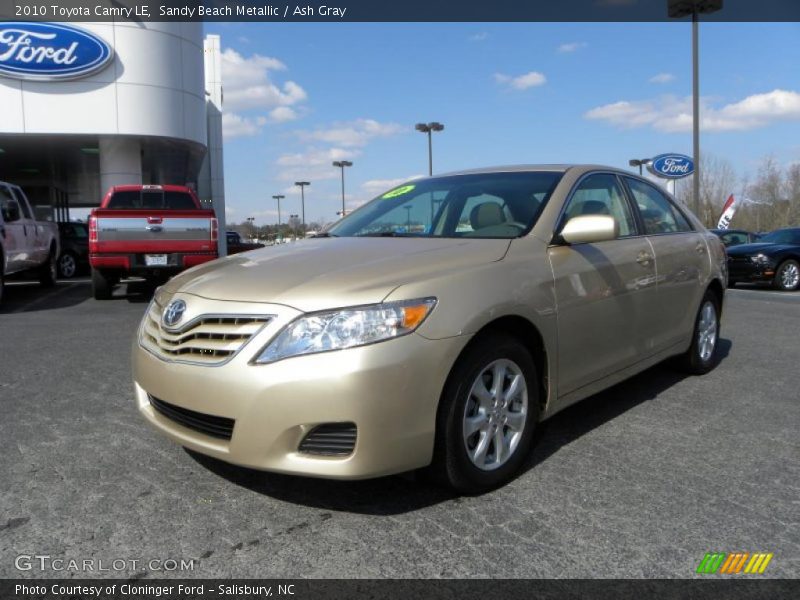 Sandy Beach Metallic / Ash Gray 2010 Toyota Camry LE