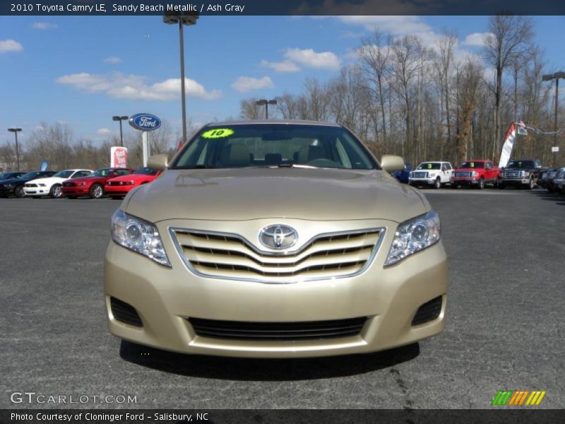 Sandy Beach Metallic / Ash Gray 2010 Toyota Camry LE