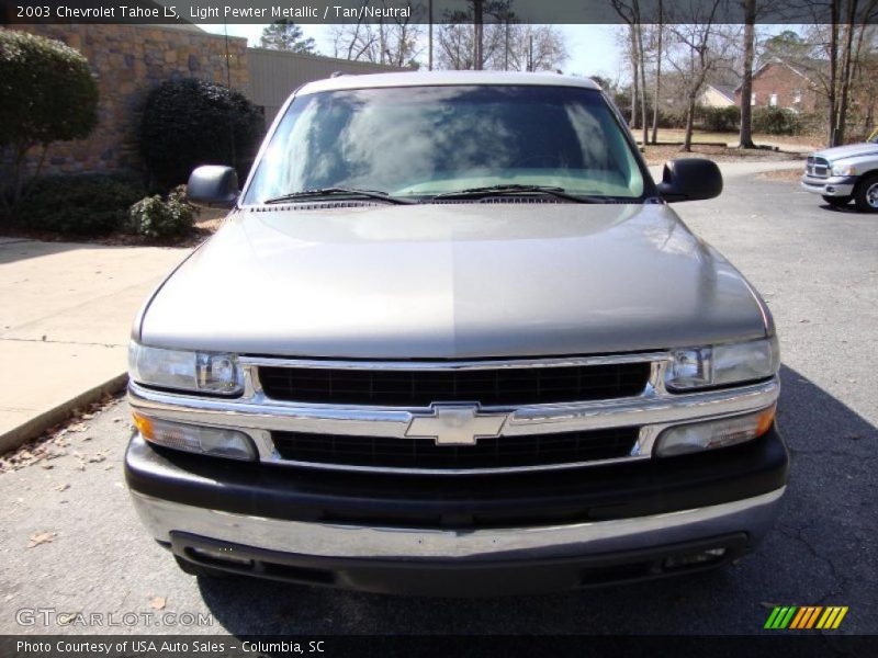 Light Pewter Metallic / Tan/Neutral 2003 Chevrolet Tahoe LS