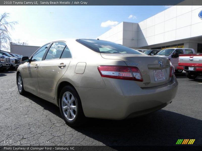Sandy Beach Metallic / Ash Gray 2010 Toyota Camry LE