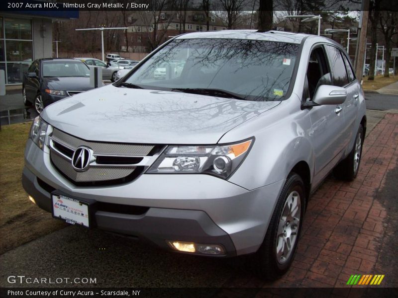 Nimbus Gray Metallic / Ebony 2007 Acura MDX