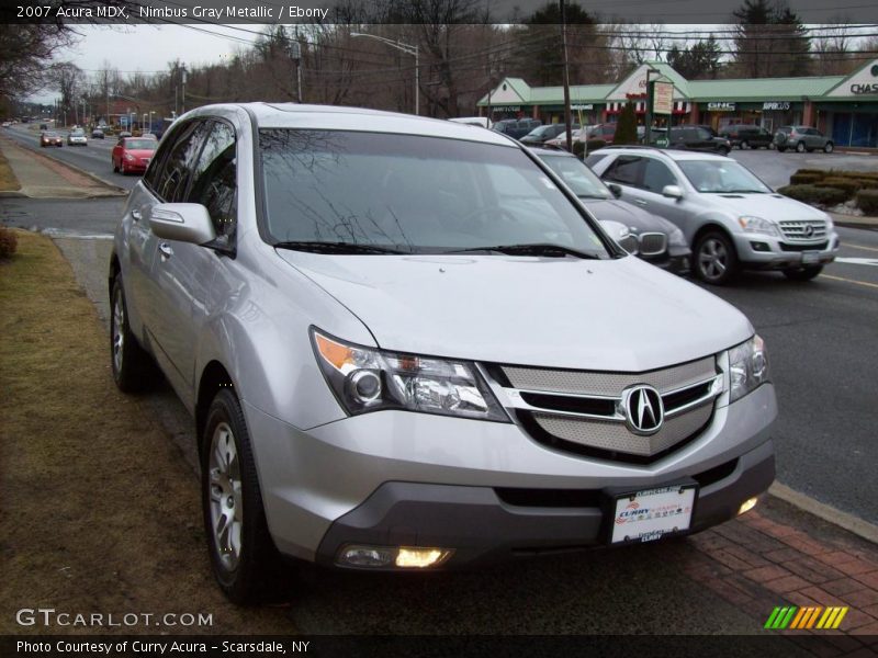 Nimbus Gray Metallic / Ebony 2007 Acura MDX