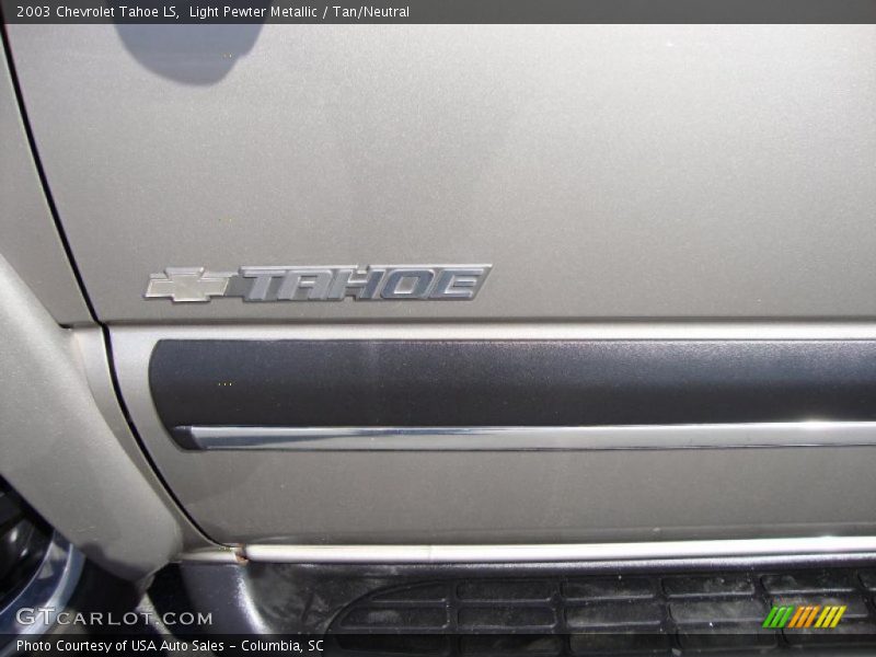 Light Pewter Metallic / Tan/Neutral 2003 Chevrolet Tahoe LS