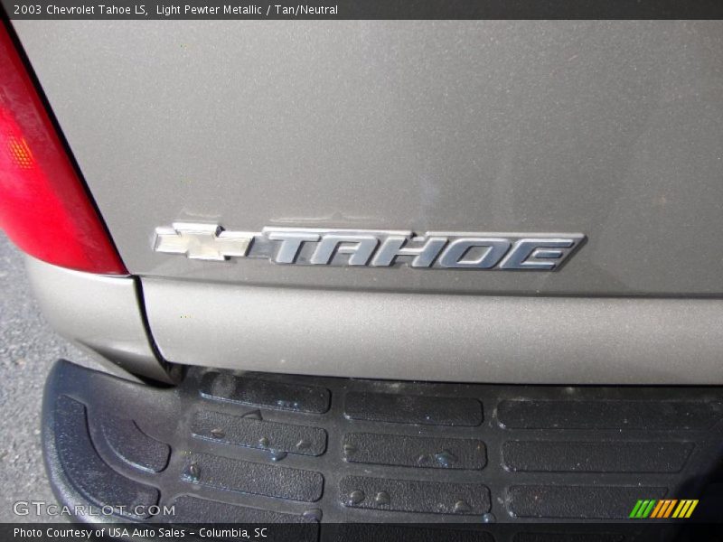 Light Pewter Metallic / Tan/Neutral 2003 Chevrolet Tahoe LS