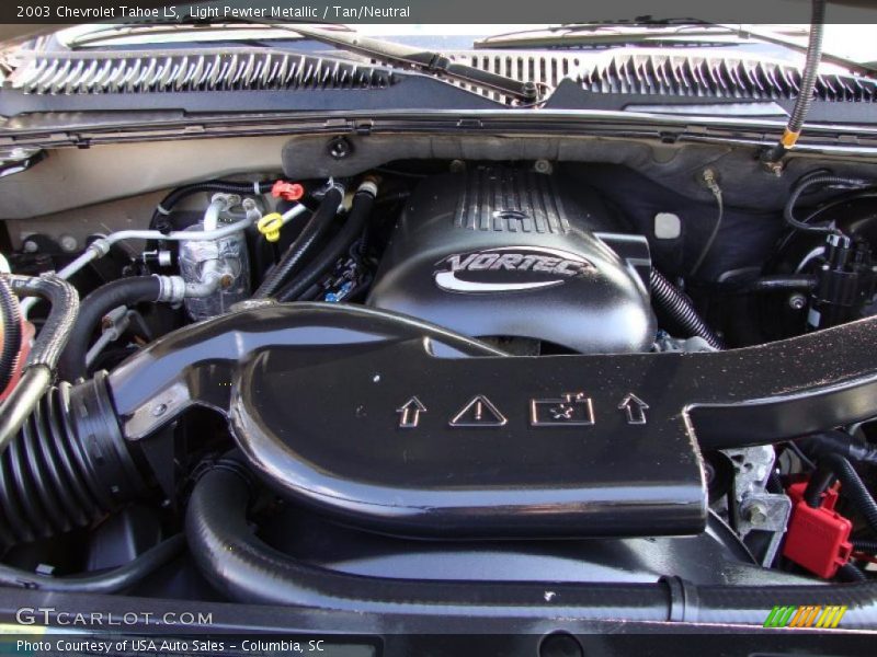 Light Pewter Metallic / Tan/Neutral 2003 Chevrolet Tahoe LS