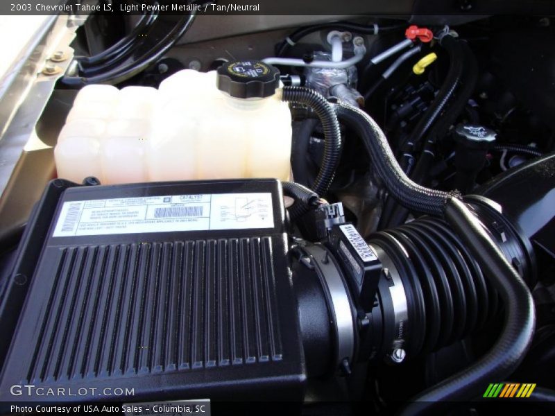 Light Pewter Metallic / Tan/Neutral 2003 Chevrolet Tahoe LS