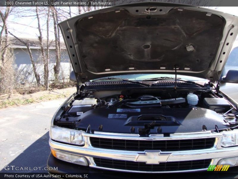 Light Pewter Metallic / Tan/Neutral 2003 Chevrolet Tahoe LS