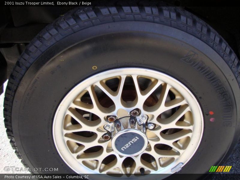 Ebony Black / Beige 2001 Isuzu Trooper Limited