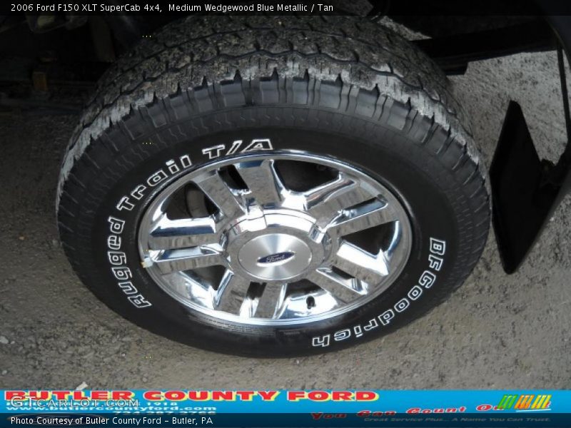 Medium Wedgewood Blue Metallic / Tan 2006 Ford F150 XLT SuperCab 4x4