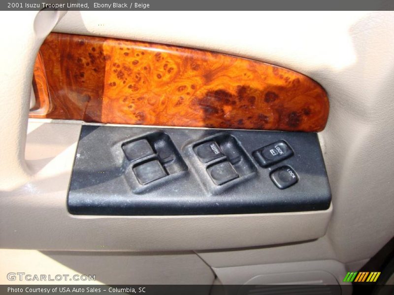 Ebony Black / Beige 2001 Isuzu Trooper Limited