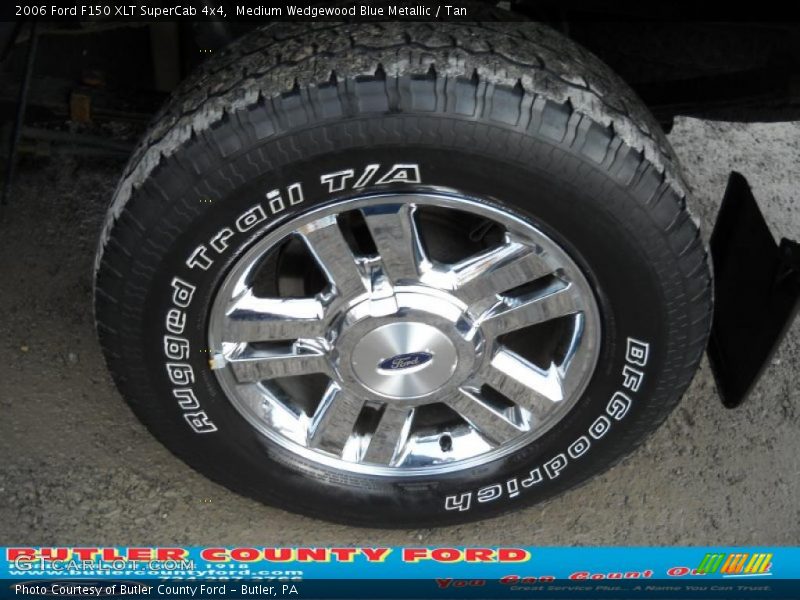 Medium Wedgewood Blue Metallic / Tan 2006 Ford F150 XLT SuperCab 4x4