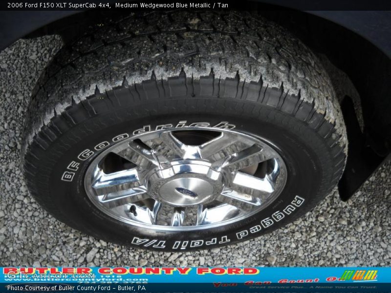 Medium Wedgewood Blue Metallic / Tan 2006 Ford F150 XLT SuperCab 4x4