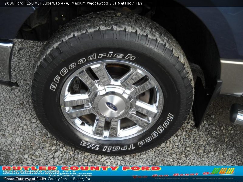 Medium Wedgewood Blue Metallic / Tan 2006 Ford F150 XLT SuperCab 4x4