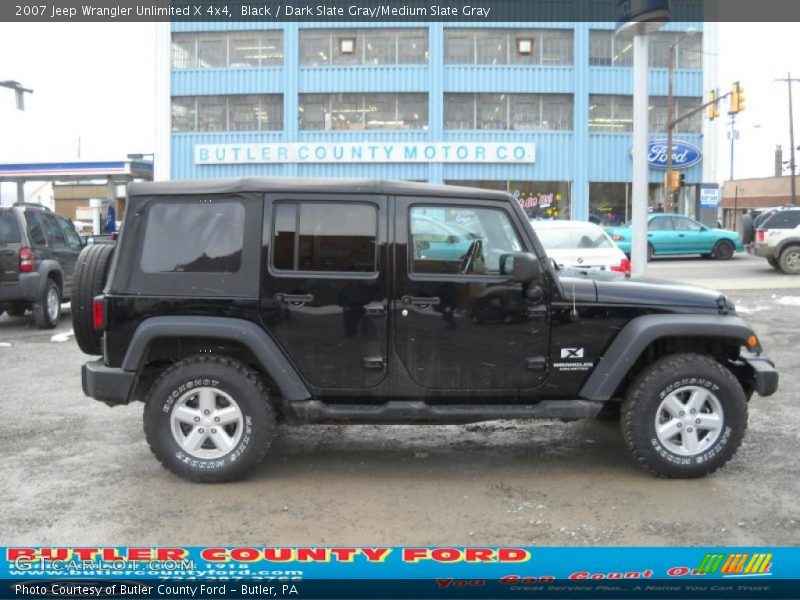 Black / Dark Slate Gray/Medium Slate Gray 2007 Jeep Wrangler Unlimited X 4x4