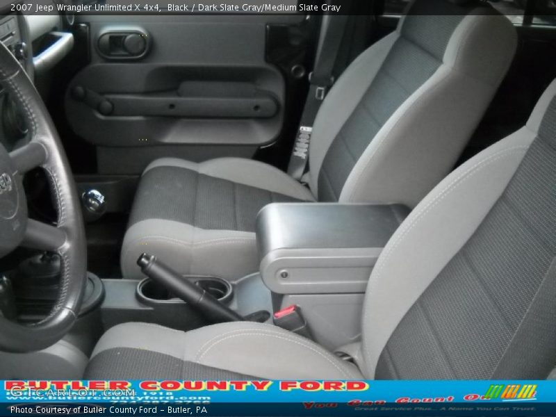 Black / Dark Slate Gray/Medium Slate Gray 2007 Jeep Wrangler Unlimited X 4x4