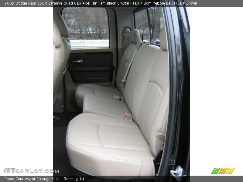 Brilliant Black Crystal Pearl / Light Pebble Beige/Bark Brown 2009 Dodge Ram 1500 Laramie Quad Cab 4x4