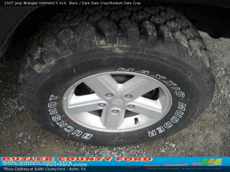 Black / Dark Slate Gray/Medium Slate Gray 2007 Jeep Wrangler Unlimited X 4x4
