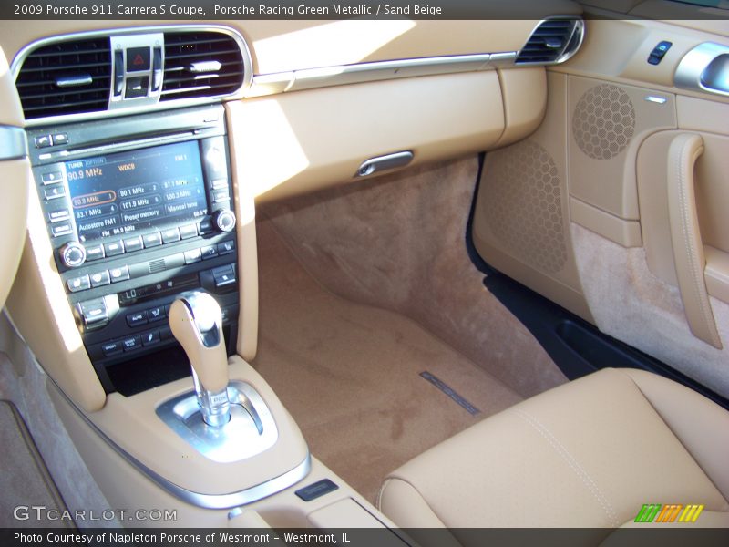 Porsche Racing Green Metallic / Sand Beige 2009 Porsche 911 Carrera S Coupe