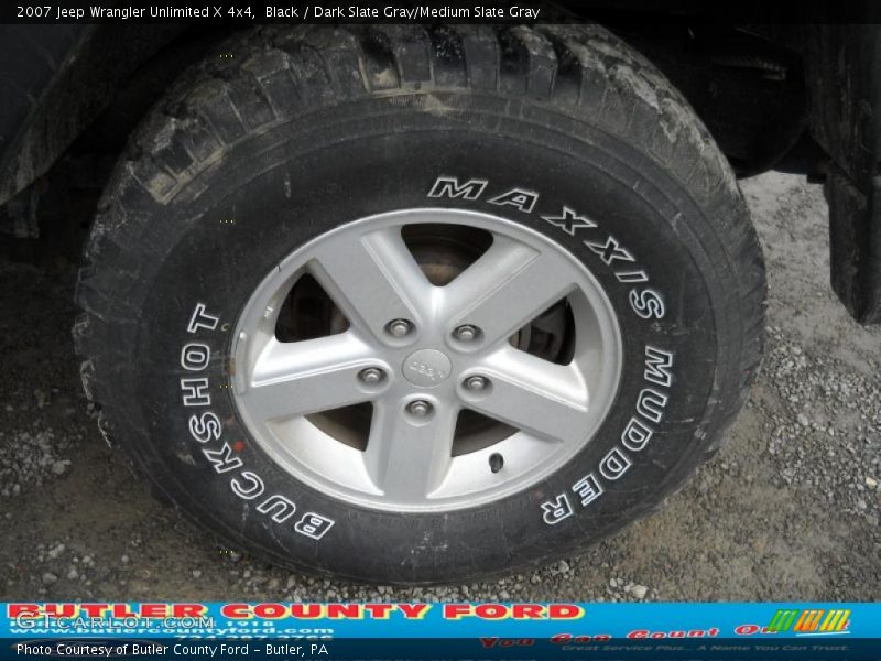 Black / Dark Slate Gray/Medium Slate Gray 2007 Jeep Wrangler Unlimited X 4x4