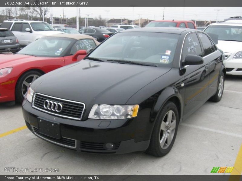 Brilliant Black / Grey 2002 Audi A4 3.0 Sedan