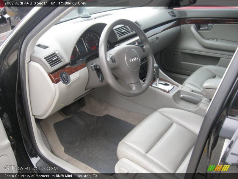Brilliant Black / Grey 2002 Audi A4 3.0 Sedan