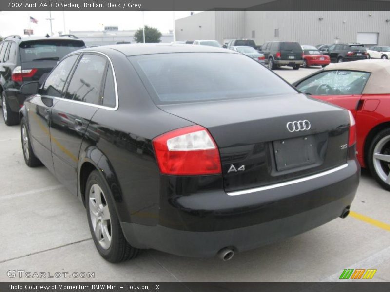 Brilliant Black / Grey 2002 Audi A4 3.0 Sedan