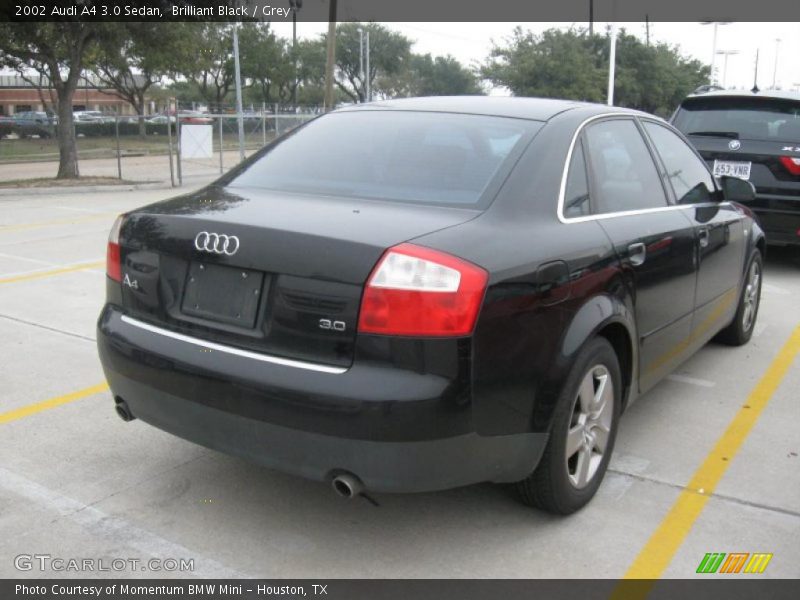 Brilliant Black / Grey 2002 Audi A4 3.0 Sedan