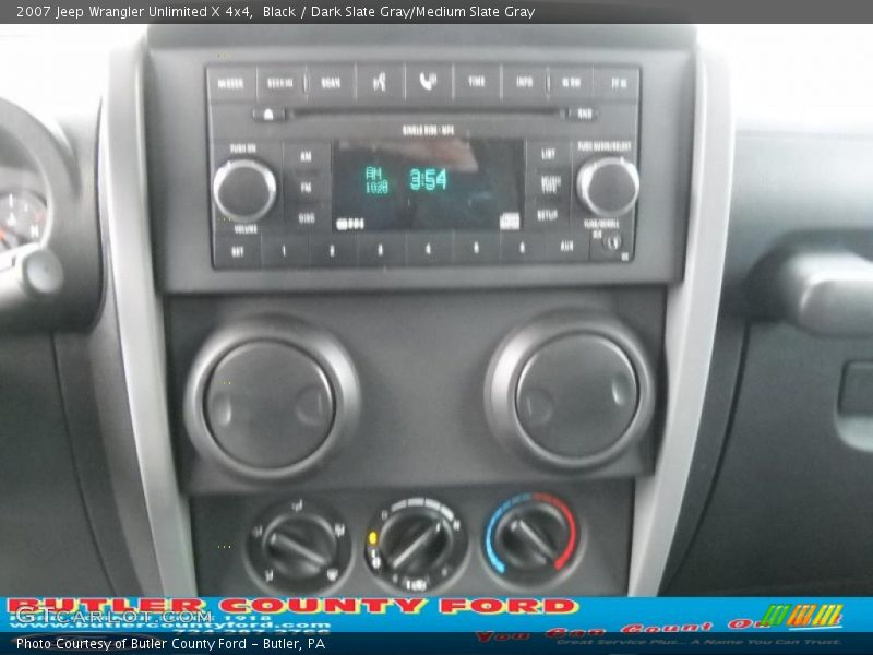 Black / Dark Slate Gray/Medium Slate Gray 2007 Jeep Wrangler Unlimited X 4x4