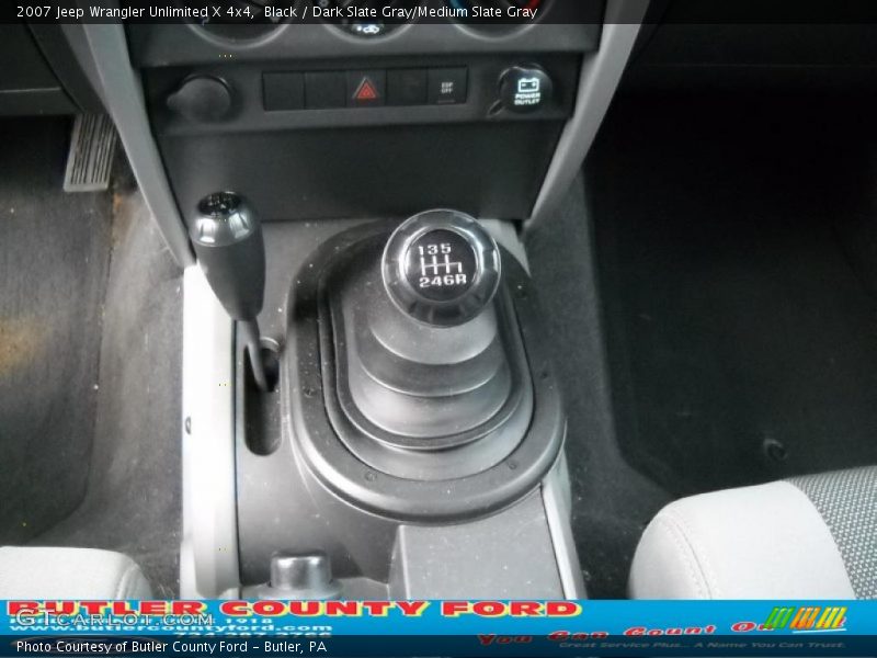 Black / Dark Slate Gray/Medium Slate Gray 2007 Jeep Wrangler Unlimited X 4x4