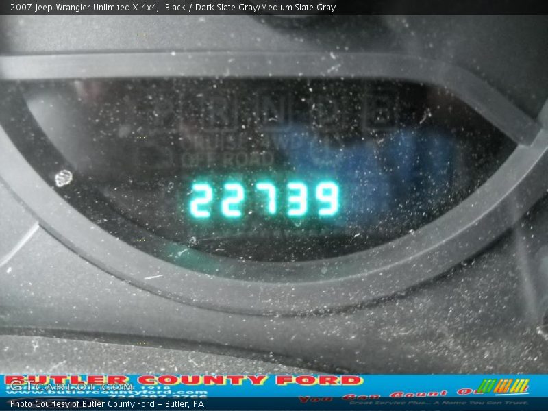 Black / Dark Slate Gray/Medium Slate Gray 2007 Jeep Wrangler Unlimited X 4x4