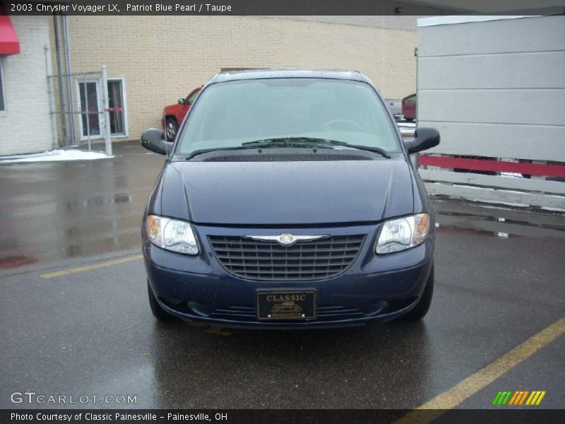 Patriot Blue Pearl / Taupe 2003 Chrysler Voyager LX