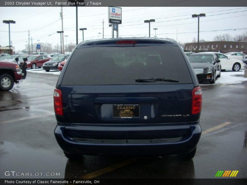 Patriot Blue Pearl / Taupe 2003 Chrysler Voyager LX