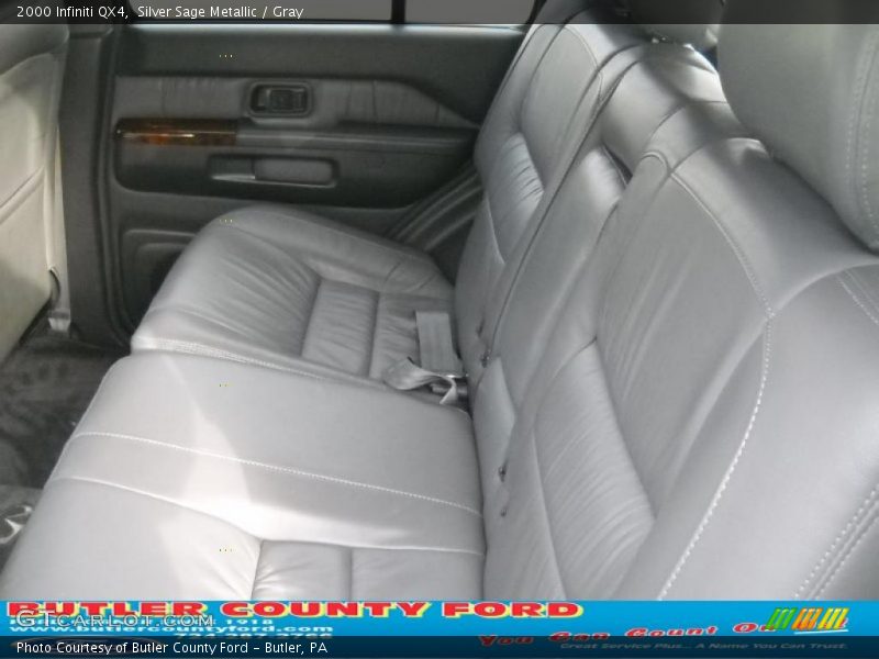 Silver Sage Metallic / Gray 2000 Infiniti QX4