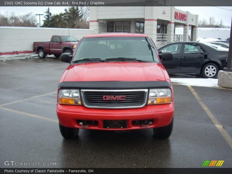 Fire Red / Graphite 2002 GMC Sonoma SLS Crew Cab 4x4