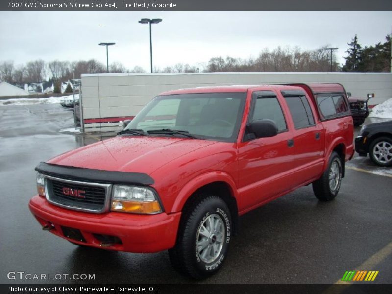 Fire Red / Graphite 2002 GMC Sonoma SLS Crew Cab 4x4