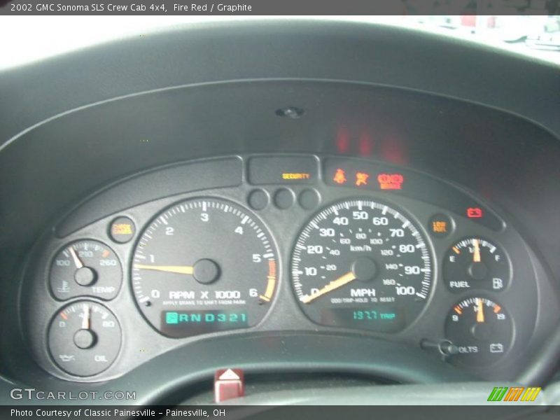 Fire Red / Graphite 2002 GMC Sonoma SLS Crew Cab 4x4