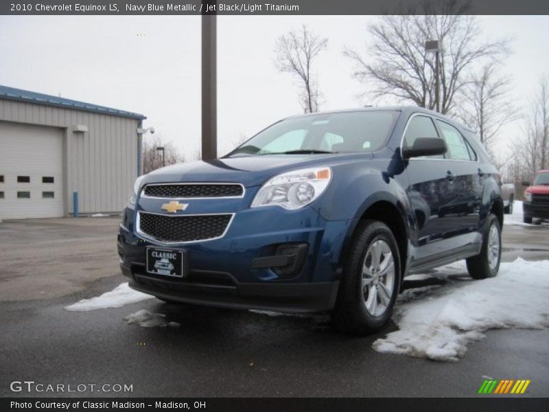 Navy Blue Metallic / Jet Black/Light Titanium 2010 Chevrolet Equinox LS