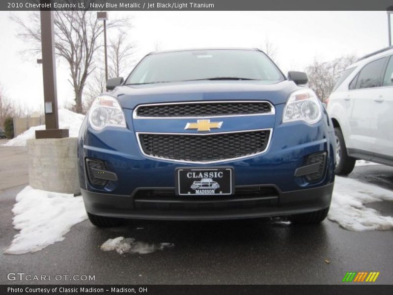 Navy Blue Metallic / Jet Black/Light Titanium 2010 Chevrolet Equinox LS