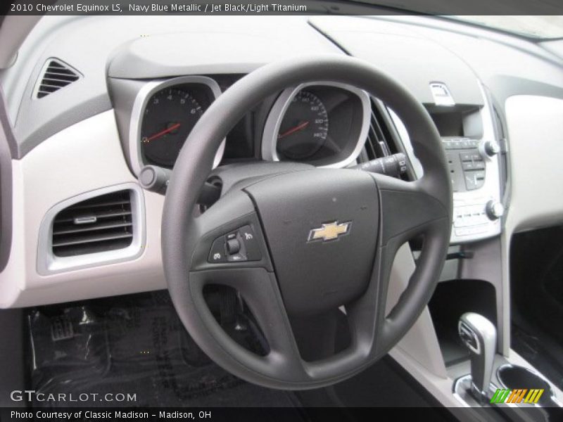 Navy Blue Metallic / Jet Black/Light Titanium 2010 Chevrolet Equinox LS