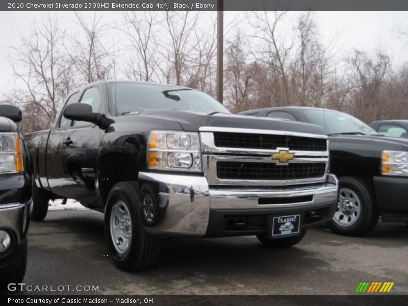 Black / Ebony 2010 Chevrolet Silverado 2500HD Extended Cab 4x4