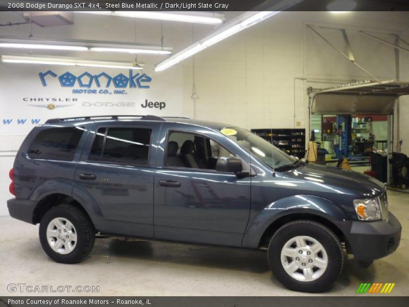 Steel Blue Metallic / Dark/Light Slate Gray 2008 Dodge Durango SXT 4x4