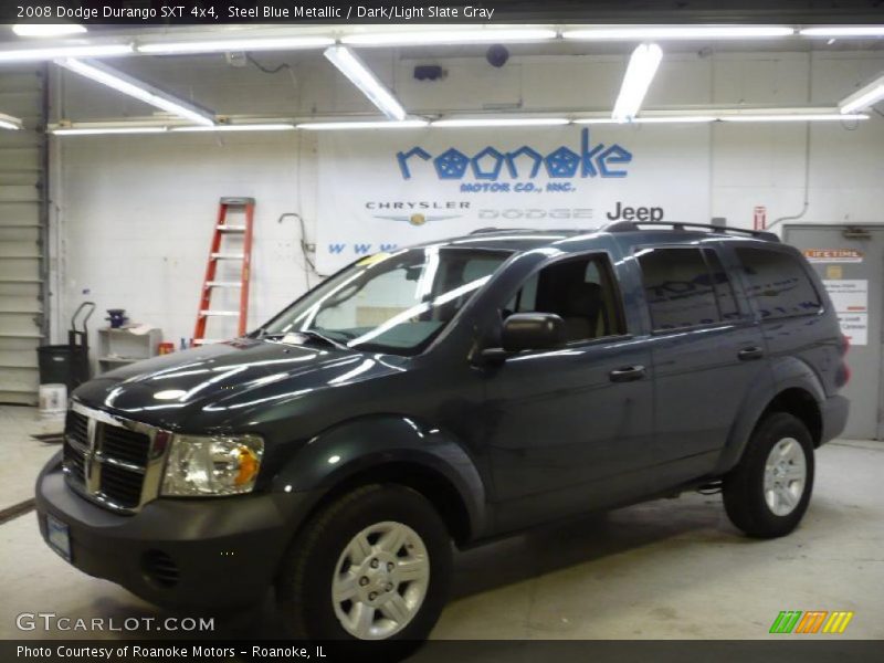 Steel Blue Metallic / Dark/Light Slate Gray 2008 Dodge Durango SXT 4x4