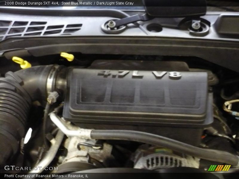 Steel Blue Metallic / Dark/Light Slate Gray 2008 Dodge Durango SXT 4x4