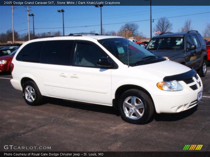 Stone White / Dark Khaki/Light Graystone 2005 Dodge Grand Caravan SXT