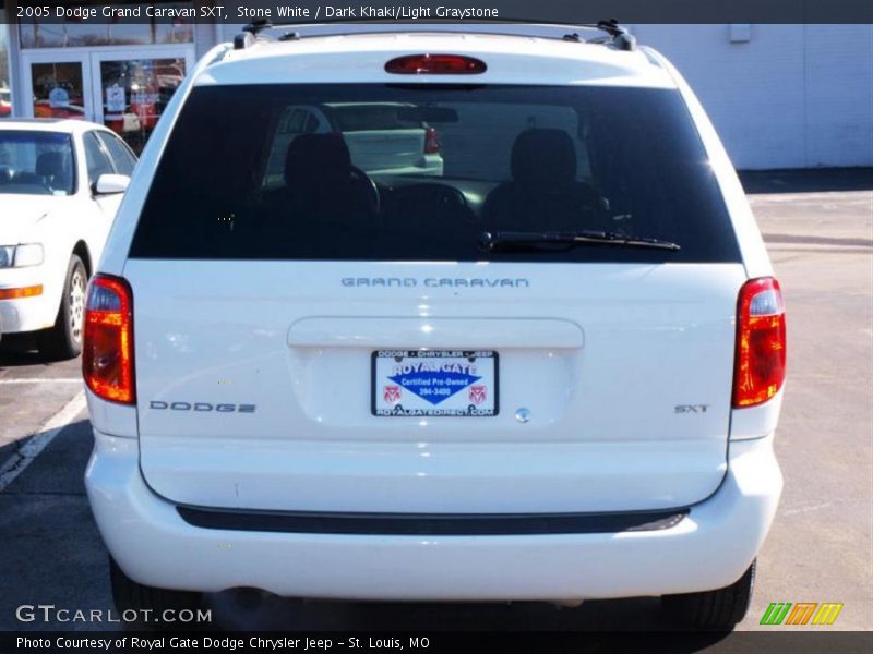 Stone White / Dark Khaki/Light Graystone 2005 Dodge Grand Caravan SXT