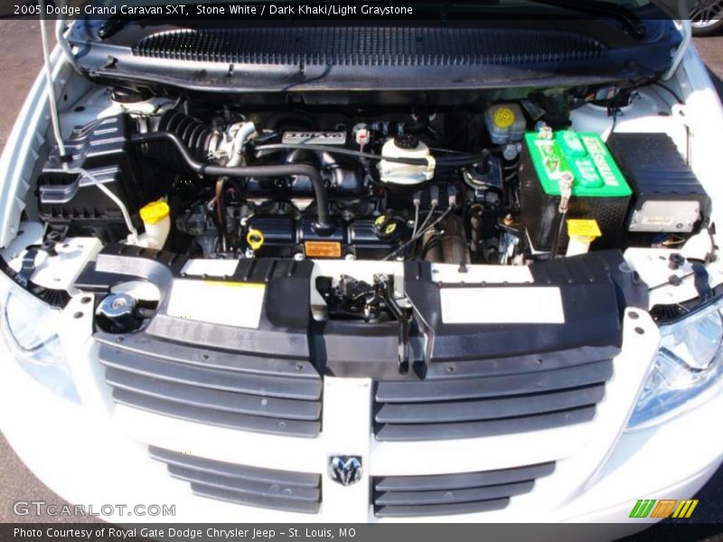 Stone White / Dark Khaki/Light Graystone 2005 Dodge Grand Caravan SXT