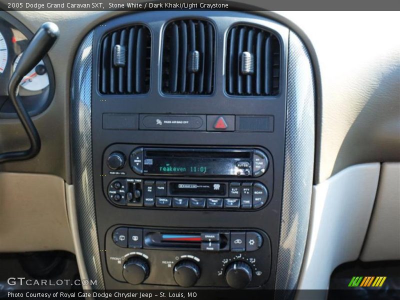 Stone White / Dark Khaki/Light Graystone 2005 Dodge Grand Caravan SXT