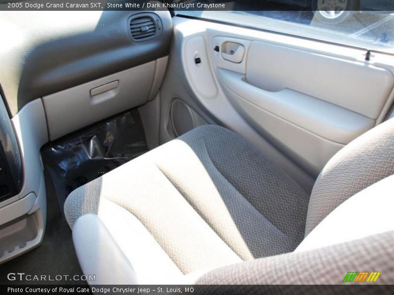 Stone White / Dark Khaki/Light Graystone 2005 Dodge Grand Caravan SXT